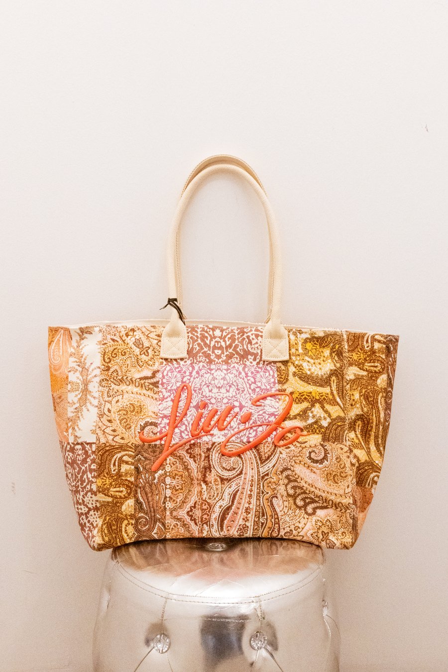 Liu Jo Borsa Paisley fantasia arancione